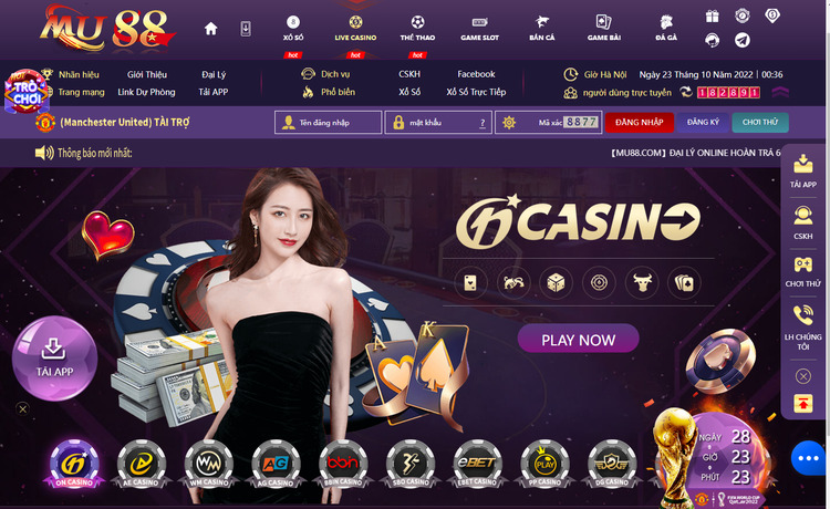 Những sảnh Live Casino Mu88 nổi bật nhất hiện nay